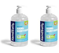 Handsafe - Sanitiser Gel - Hospital Grade Hand Sanitiser, Kills 99.9%+ Bacteria & Viruses, 250ml Alcohol Based Anti Bacterial Fast Acting Formula (Pack of 2)