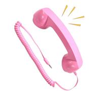 Handset for Cell Phone | Landline Handle Receiver | Telephone Wired Handsets,for Workplace Home Nostalgic Decoration Theme Party Acting Prop