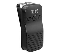 Handsfree Bluetooth 5.4 Car Kit Wireless Car Speakerphone with Visor Clip Bluetooth Car Speaker for Cell Phone Hands Free Speakerphone FM Transmitter 2-in-1 Support Voice Assistant TF Card