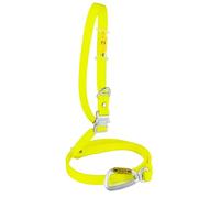 Handsfree Dog Lead, Waterproof, Made in Spain, Aluminum Buckle, PVC Coated Strap, Adjustable for Small, Medium and Large Dogs. Yellow. 2.5cm * (125cm-225cm).