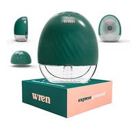 Handsfree Electric Breast Pump by Wren Wearable Portable Breastpump Wireless & Rechargeable Low Noise & Discreet 2 Modes, 5 Levels Available in White & Royal Green, 1