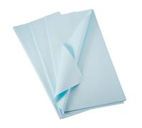 Handship 20Pcs Light Blue Waterproof Gift Wrap 56x56cm Tissue Paper OPP Laminated Square Pearly Wrap for Gender Reveal Party Spring Birthday Garden Party Floral Wrapping