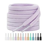 Handshop 2 Pairs 6mm Flat Running Shoe Laces for Sneakers Pale Lavender120