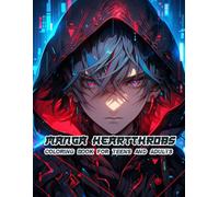 Handsome Anime Boys Coloring Book for Teens: Creative Outlines Featuring Trendy Clothing, Stylish Hair, and Modern Accessories