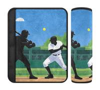 Handsome Baseball Player car Seats Strap Covers,Release Stress to Your Neck and Shoulders,Seatbelt Cover for SUV Auto Most Cars forro para cinturon de seguridad 2 pcs