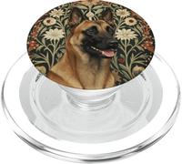 Handsome Belgian Malinois Working Dog Vintage Style PopSockets PopGrip for MagSafe