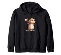 Handsome Canada Beaver Zip Hoodie