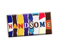 Handsome Chocolate Bar Wrapper Novelty Gift Present for Husband Boy Friend Uncle CH-167 (with chocolate)