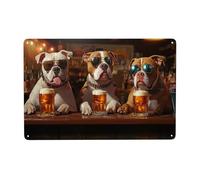 Handsome Dog Metal Tinplate Plaque Decoration, Dog Metal Tin Sign On The Bar, Vintage Bar Decor Signage, Pub Wall Art Wall Decor,For Man Cave Bar Music Pub Game Room, Easy To Hang 12x16inch