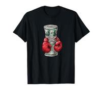 Handsome Dollar Bill Boxing with Gloves for Sports and Money T-Shirt