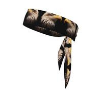 Handsome Eagle Head Sweat-Absorbing Sports Headband, Non-Slip and Adjustable, Running, Basketball, Yoga Sports Headband