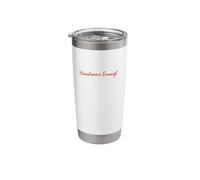 Handsome Enough Design with Cute Classic Font in Red Color Stainless Steel Insulated Tumbler