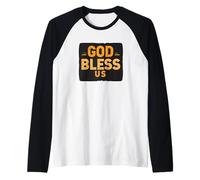 Handsome God Bless Us Statement Costume for Adults and Kids Raglan Baseball Tee