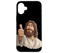 Handsome Jesus Christ with Thumb up Look Case for iPhone 16 Plus