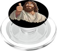 Handsome Jesus Christ with Thumb up Look PopSockets PopGrip for MagSafe