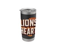 Handsome Lions Heart Emblem Stainless Steel Insulated Tumbler