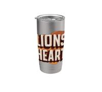 Handsome Lions Heart Emblem Stainless Steel Insulated Tumbler