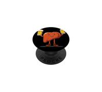 Handsome Liver Costume with Beer for Party Lovers PopSockets Adhesive PopGrip