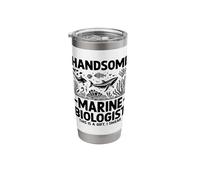 Handsome Marine Biologist This is A Gift I Swear Biology Stainless Steel Insulated Tumbler