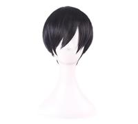 Handsome men's wig head set short hair wig boys fashion fluffy wig