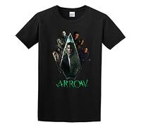 Handsome Poster The Arrow Oliver Queens O-Neck 100% Cotton Short Sleeve Unisex T-Shirt XXL Black