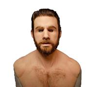 Handsome Young Man Realistic Mask Realistic Cosplay Latex Props Latex Face Cover for Cosplay Halloween Handmade Costumes