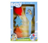Handstand Kitchen Bluey Cookie Baking Set with Three Bluey Themed Cookie Stamp Cutters and Nylon Cookie Spatula