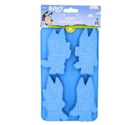 Handstand Kitchen Bluey Shaped Cupcake and Muffin Pan, Oven Safe Silicone | Officially Licensed, Dishwasher Safe, Sturdy for Everyday Use, 10.2" x 6.25" x 1.3", 6 Cavities, Back to School Treat Ready