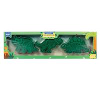 Handstand Kitchen Fossil Fun Dinosaur Bones T-Rex, Stegasaurus and Triceratops Cookie Stamp Cutter Set