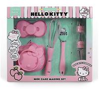 Handstand Kitchen Hello Kitty Cake Baking Set with Kitty Face and Bow Mini Cake Molds and More