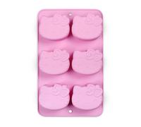 Handstand Kitchen Hello Kitty Commemorative 50th Anniversary Silicone Cupcake Mold Featuring Limited Edition Bow Detail & Pink Color