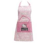 Handstand Kitchen Hello Kitty Print 28" Adult Apron and Pot Holder Set, Kitty Collage, 27.5" x 28"