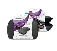 HandStands Ergonomic Beaded Filled Wrist Rest Combo for Keyboard and Mouse, Black, Fabric, Soft Textured