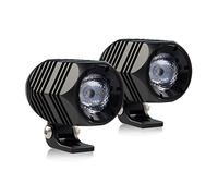 Handster Motorcycle Fog Light 2inch Cool White LED Pod Lights IP68 Waterproof Spot Auxiliary Driving Lamp 2PCS for 4x4 Off road Truck Marine and Heavy Duty