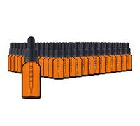 HandsUnity 20ml-156pcs Pipette Bottle Small Glass Bottle - Amber Glass Pharmacy Jar Set With Black Pipette Cap Including 5pcs Help Accessories Brown Glass Bottles