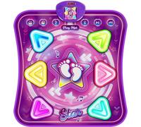 Handwell Dance Mat for Girls, Light-up Dance Pad with Wireless Bluetooth & 5 Game Modes, Kids Electronic Dance Mats Musical Dancing Toys Christmas Birthday Gifts for Boys Girl Aged 3 4 5 6 7 8 9 10+