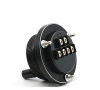 Handwheel pulse encoder CNC Pulser Handwheel 5V 6pin Pulse 100 Manual Pulse Generator Hand Wheel CNC Machine 60mm Rotary Encoder(12v-4pin-25pulse,80mm)
