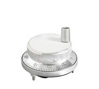 Handwheel Pulse Rotary Encoder 1pc 80mm 5V 12V 24V CNC Pulser Electronic Handwheel 4 6 Pin Pulse 25 100(Silver color,5V-4 pin-100 Pulser)