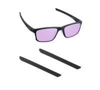 Handwith 1 Pairs Soft Silicone Sunglass Ear Socks for Oakley Hyperlink OX8078/Hyperlink AF OX8051, Anti-Slip Comfort Fit Glasses Arm Grips Spare Parts Replacement Kit Black