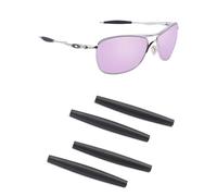 Handwith Soft Silicone Replacement Ear Socks for Oakley Crosshair New 2012/Half Wire 2.0/Crosshair S Sunglass, 2 Pairs - Black, One Size