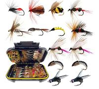 Handwork Fly Fishing Flies Kit, 114Pcs/Set - 11 Mixed Styles, Trout Bass Fishing
