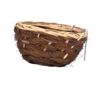 Handwoven Bamboo Bird House Hanging Hut for Blue Jays Parrots | Bamboo material,sturdy,metal hook,easy hang,for garden,yard,patio,porch,backyard,fence,tree,small birds