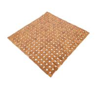 Handwoven Bamboo Outdoor Chair Cushion - Breathable Square Summer Seat Pad Carbonized Color Portable Cooling Mat for Garden & Patio Use