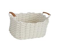 Handwoven Basket Woven Cotton Rope Storage Bin For Office Supplies And Home Essential Multipurpose Desktop Organiser Decorative Storage Baskets