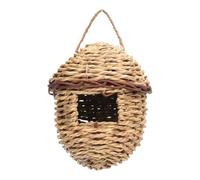 Handwoven Bird Nest for Wildbird Natural Grass Bird House Outdoor Hanging Nest Finches Wrens Sparrow House