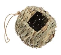 Handwoven Birdcage Straw Birdcages Lightweight Safe Straw Woven Bird House Nest for Garden and Home Pets