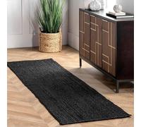 Handwoven Braided Natural Jute Area Rug, (2' x 4'), Living Rooms, Bedrooms, Dining Rooms