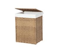 Handwoven Double Laundry Hamper, Natural