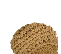 Handwoven Kitchen Rope Wall Basket for Breathable Fruits Jute Storage - Cotton Hanging Garlic Vegetables Farmhouse-Style Organizer for Onions Rack Potatoes (1 Pack)(A（14X21.5CM）)