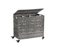 Handwoven Laundry Basket with Lid